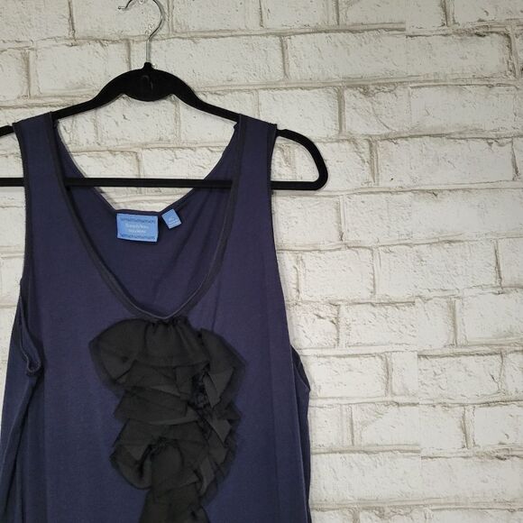 Simply Vera Vera Wang ruffle front tank top - Picture 2 of 14